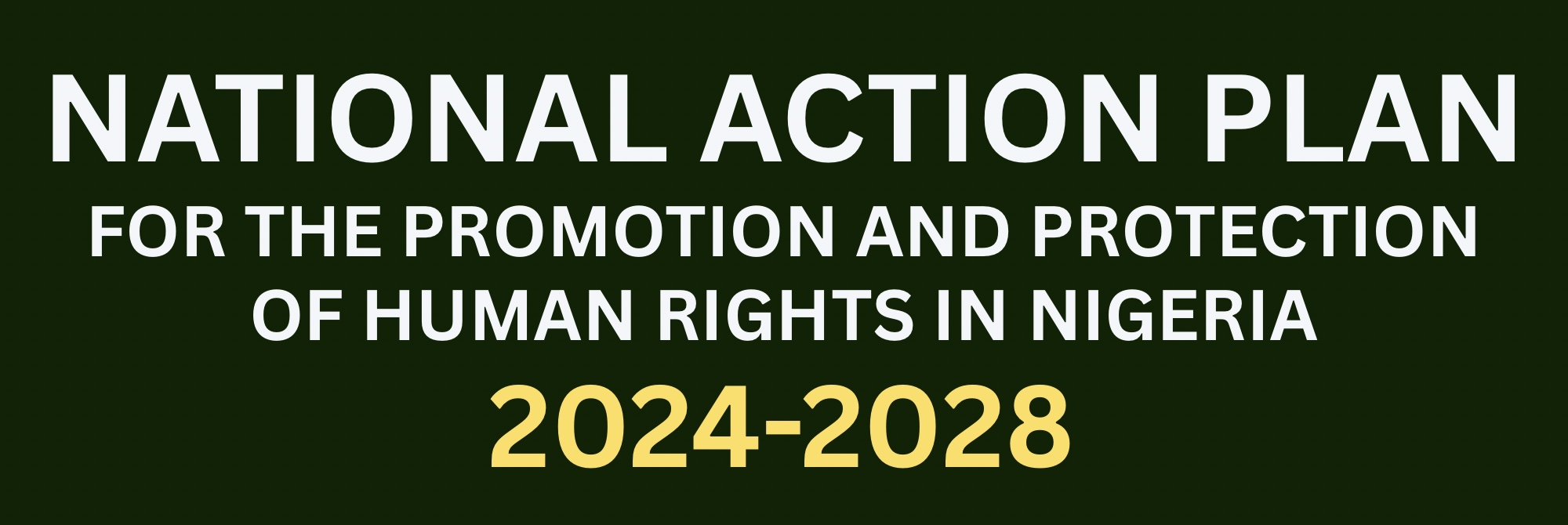 NATIONAL ACTION PLAN FOR THE PROMOTION AND PROTECTION OF HUMAN RIGHTS 2024 – 2028
