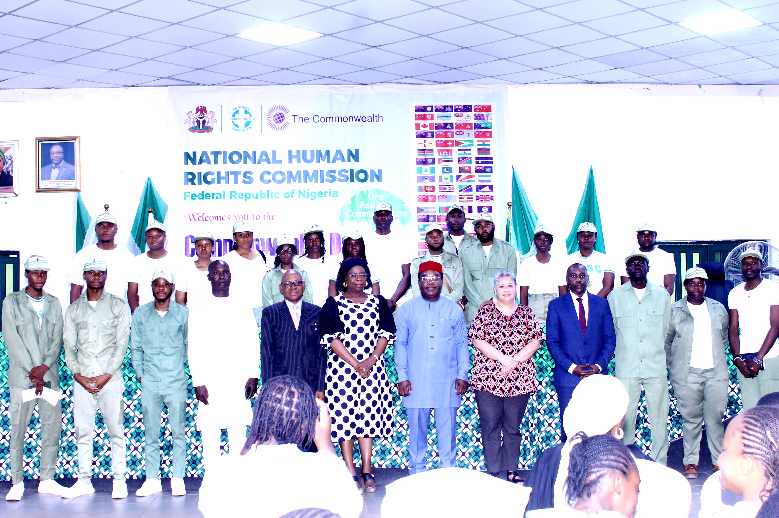 picture with the Youth service corps