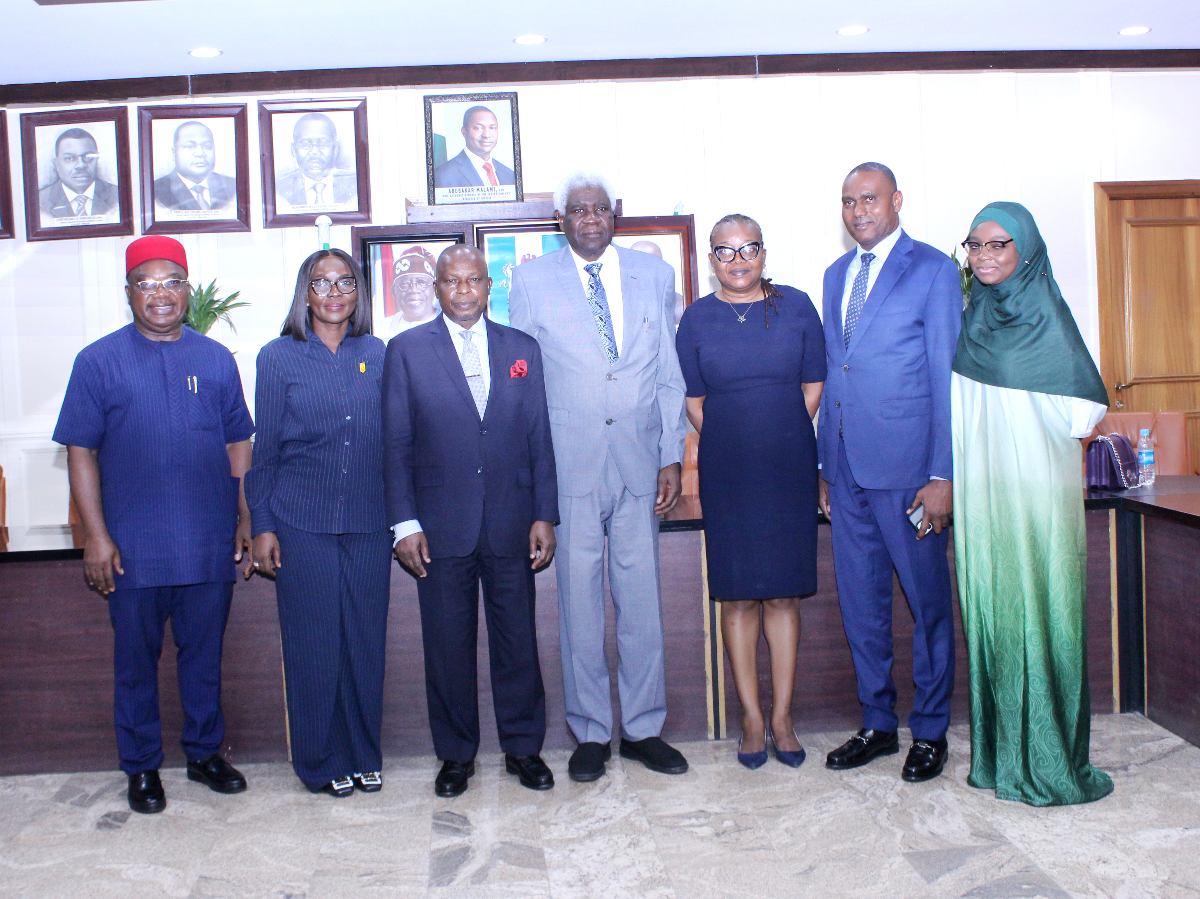 ES submits report of SIIP-NORTH EAST to HAGF and Minister of Justice Prince Lateef Fagbemi. SAN.